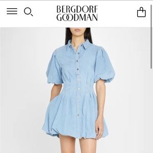 NWT Jonathan Simkhai denim mini dress! Size 0